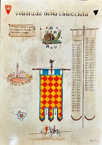 Palio di Siena. Contrada della chiocciola.