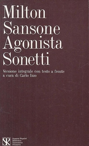 Sansone agonista, sonetti.