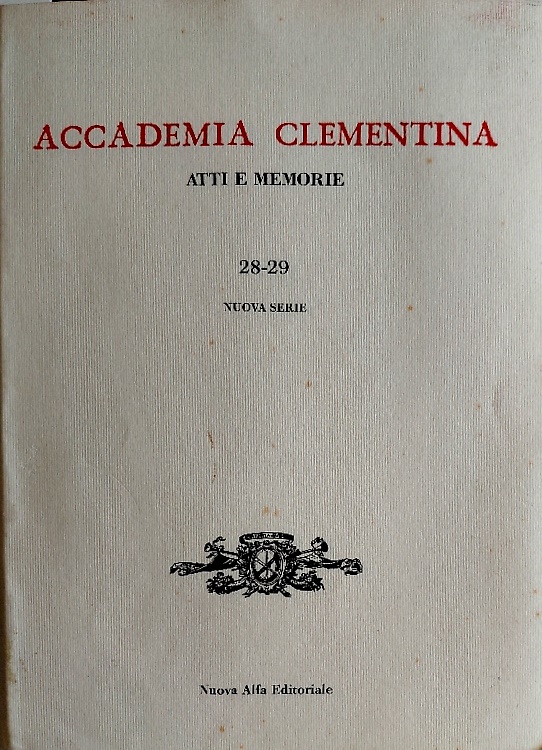 Accademia Clamentina. Atti e Memorie.