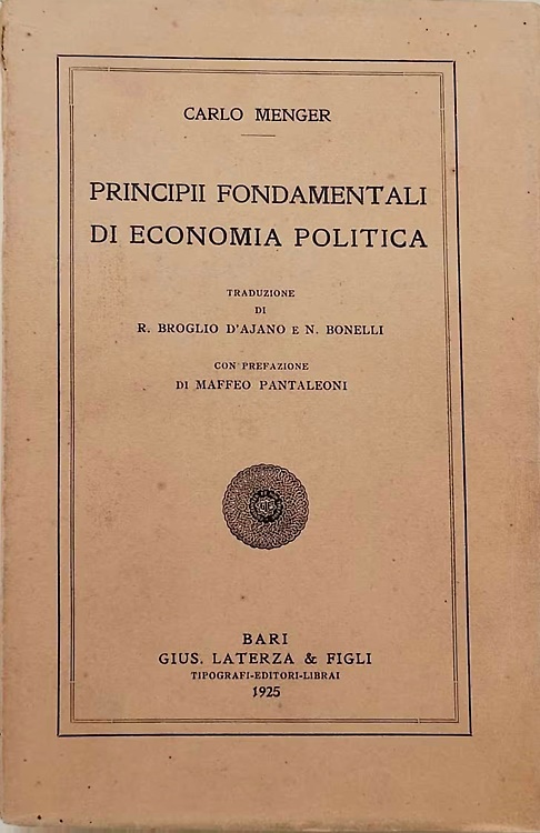 Principi fondamentali di economia politica.
