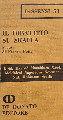 Il dibattito su Sraffa.