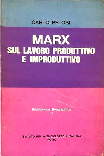 Marx sul lavoro produttivo e improduttivo.