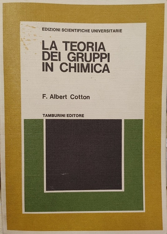 La teoria dei gruppi in chimica.