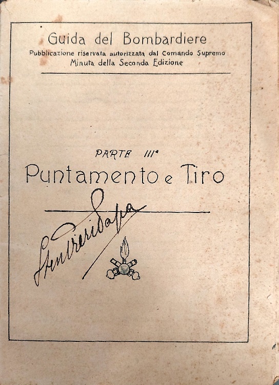 Guida del Bombardiere. Parte IIIa Puntamento e tiro.