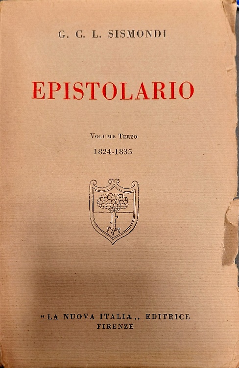 Epistolario. Volume Terzo 1824-1835.