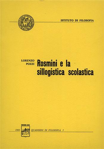 Rosmini e la sillogistica scolastica.