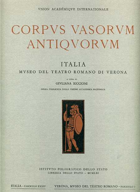 Corpus Vasorum Antiquorum. Museo del Teatro Romano di Verona.