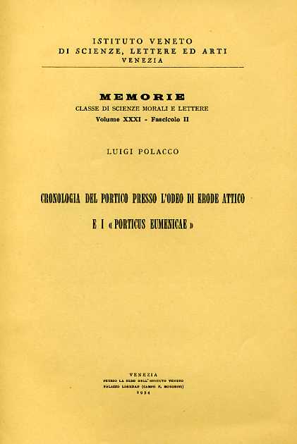 Cronologia del Portico presso l'Odeo di Erode Attico e i 