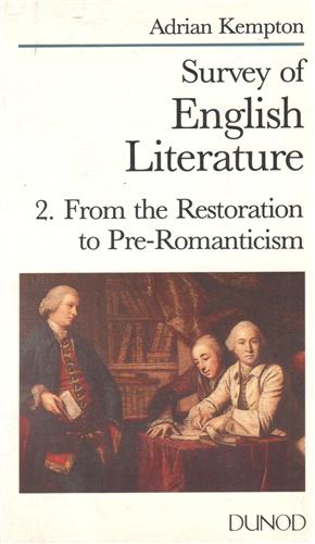 9782100002337-Survey of English Litterature. From the Restoration to Pre-Romanticism.