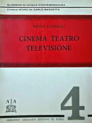 Cinema, teatro, televisione.