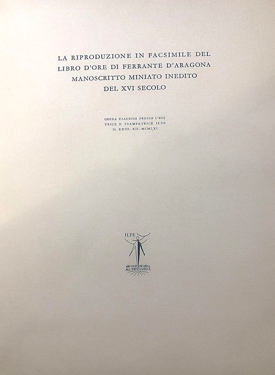 Il Libro d'Ore di Ferrante d'Aragona.