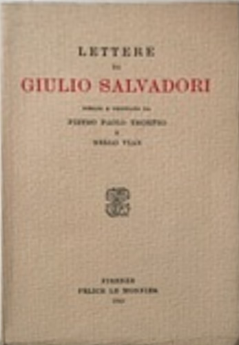 Lettere di Giulio Salvadori.