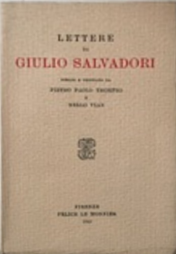 Lettere di Giulio Salvadori.