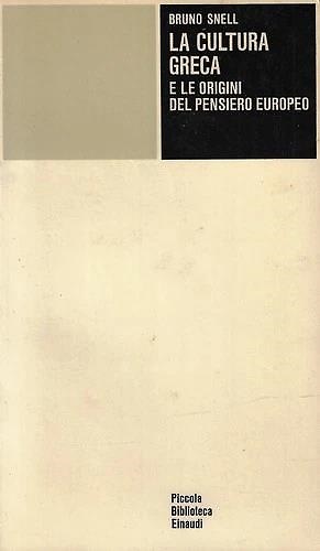 La cultura greca e le origini del pensiero europeo.