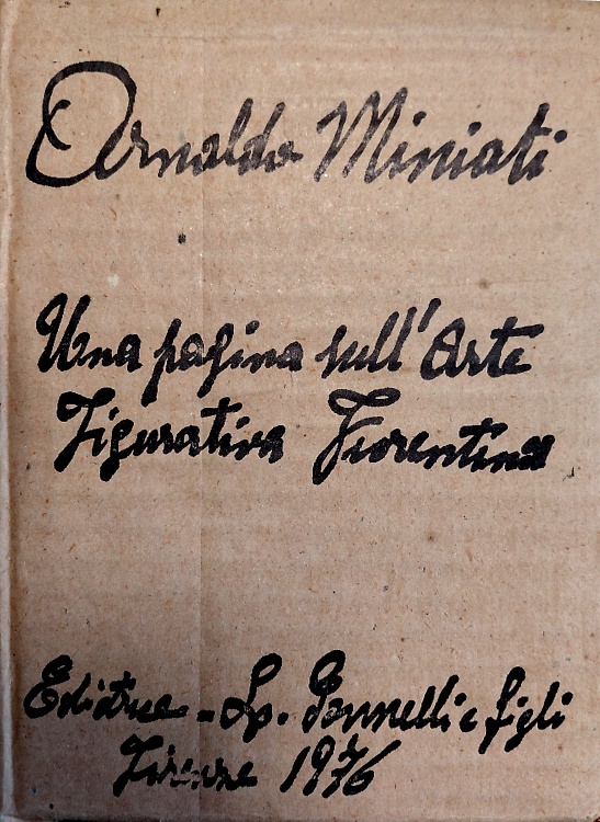 Una pagina sull'arte figurativa fiorentina.