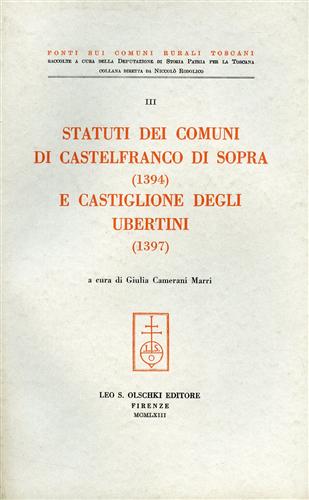 9788822211484-Statuti dei comuni di Castelfranco di Sopra (1394) e Castiglione degli Ubertini