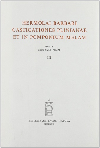 9788884551481-Castigationes Plinianae et in Pomponium Melam. Vol.III.