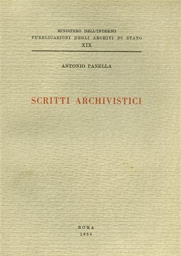 Scritti Archivistici.