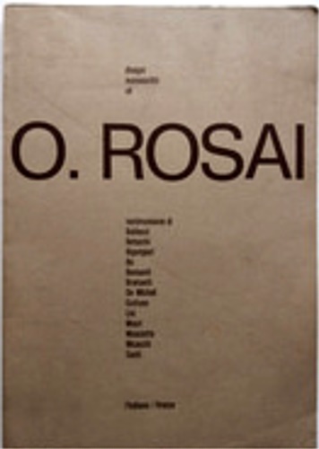 Ottone Rosai. Disegni manoscritti oli.