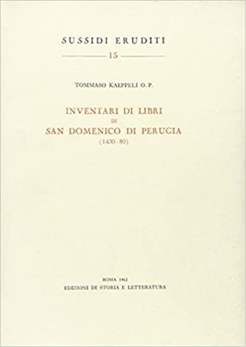 9788884989307-Inventari di libri di San Domenico di Perugia (1430-80).