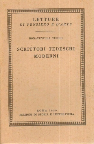 9788884983961-Scrittori tedeschi moderni.