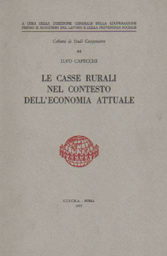 Le casse rurali nel contesto dell'economia attuale.