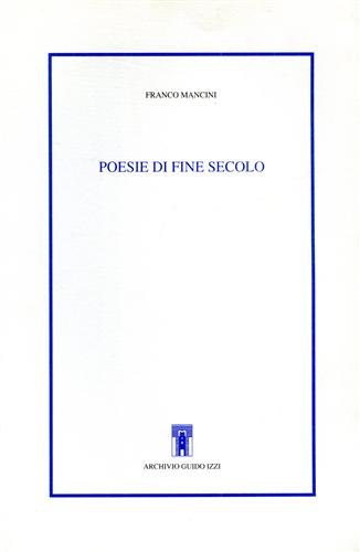 9788885760707-Poesie di fine secolo.