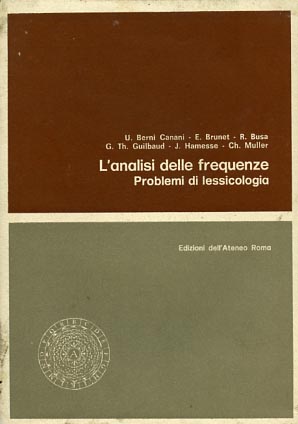 9788822231192-L'analisi delle frequenze. Problemi di lessicologia.