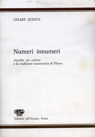 Numeri innumeri. Ricerche sui 