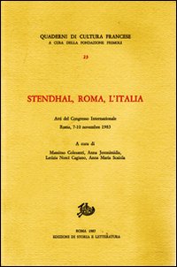 9788884987792-Stendhal, Roma, l'Italia.