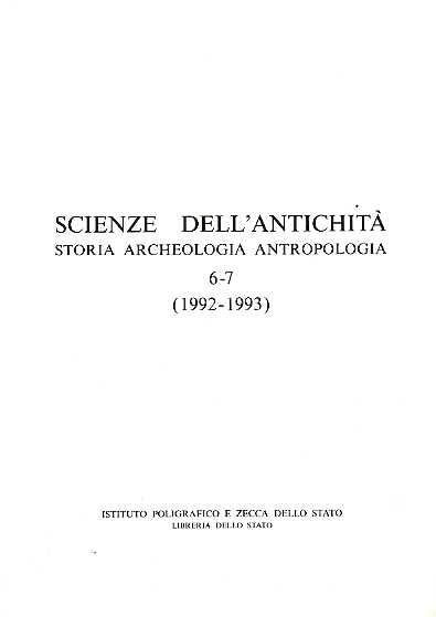 9788824038874-Scienze dell' Antichità. Storia Archeologia Antropologia. Vol. 6-7.