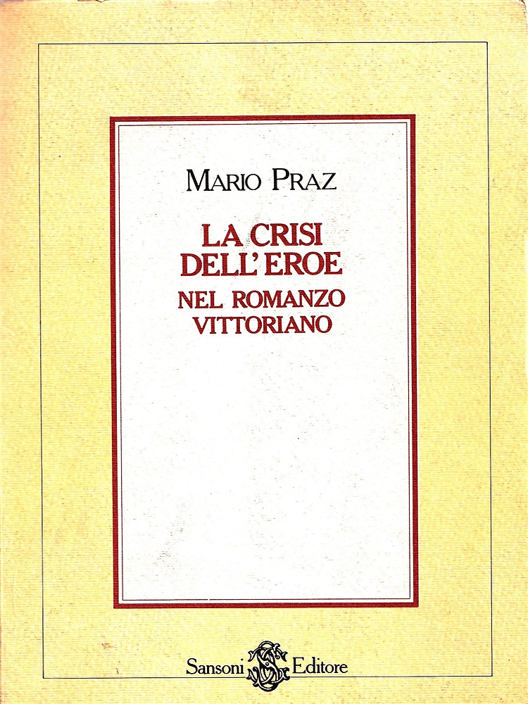 La crisi dell'Eroe nel romanzo vittoriano.