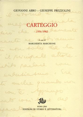 9788887114560-Carteggio 1956-1982.