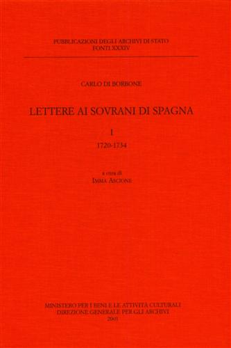 9788871252018-Lettere ai Sovrani di Spagna. Vol.I: 1720-1734.