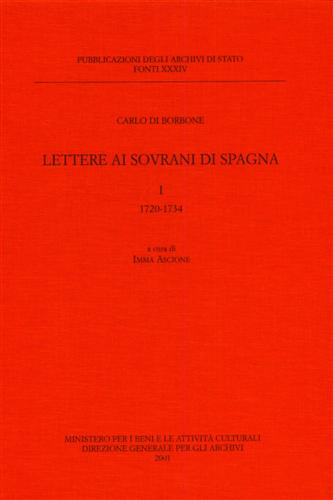 9788871252018-Lettere ai Sovrani di Spagna. Vol.I: 1720-1734.
