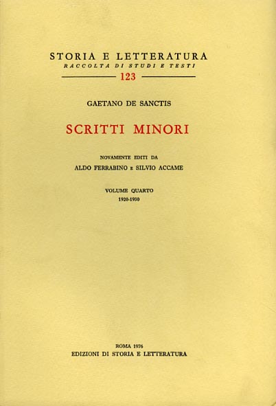 9788884988751-Scritti minori. Vol.IV: 1920-1930.