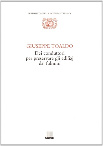 9788809012578-Dei conduttori per preservare gli edifizj da' fulmini.