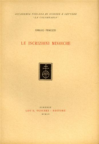 Le iscrizioni minoiche.