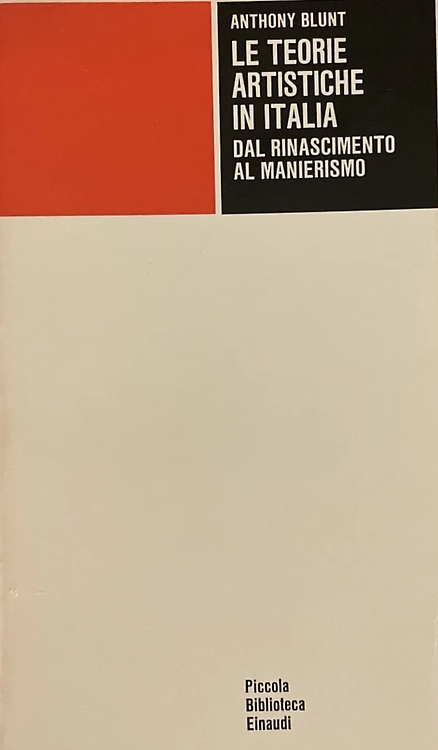 9788806039882-Le teorie artistiche in Italia dal Rinascimento al Manierismo.