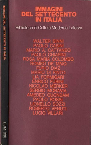 Immagini del Settecento in Italia.