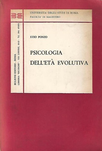 Psicologia dell'età evolutiva.