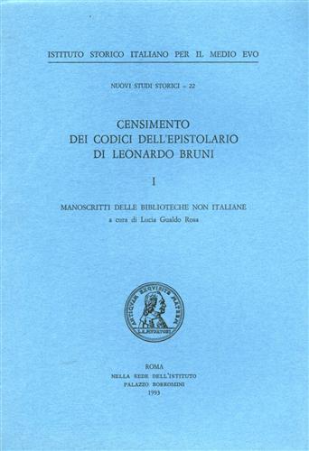 Censimento dei Codici dell'epistolario di Leonardo Bruni. I: Manoscritti delle b
