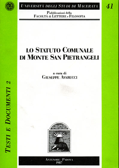 9788884555441-Lo Statuto Comunale di Monte San Pietrangeli.