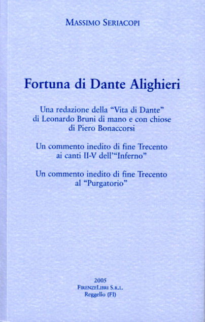 9788876220074-Fortuna di Dante Alighieri.