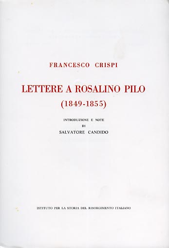 9788885183124-Lettere a Rosalino Pilo (1849-1855).