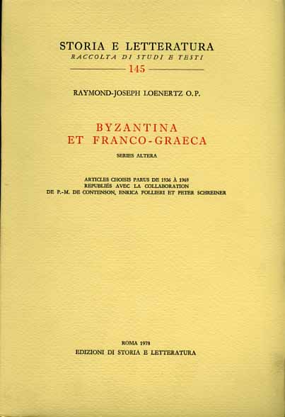 9788884988911-Byzantina et Franco-Graeca. Vol.II: Articles choisis parus de 1936 à 1969.