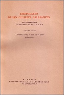 9788884988201-Epistolario di San Giuseppe Calasanzio. Vol.III: Lettere dal n.501 al n.1100. (1
