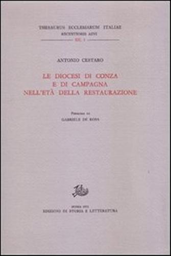 9788863720167-Le Diocesi di Conza e di Campagna nell'età della Restaurazione.