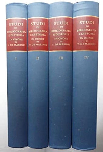 9788822202260-Studi di bibliografia e di storia in onore di Tammaro De Marinis.