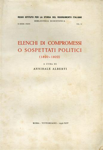 Elenchi di compromessi o sospettati politici (1820-1822).